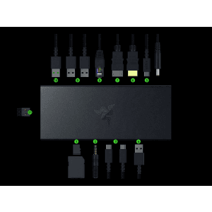 Razer USB 4 Dock Alámbrico USB4 Negro