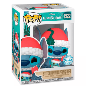Figura POP Disney Lilo Stitch Stitch Unwrapping Gift