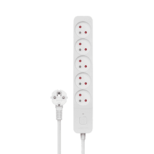 Savio Power strip 5 sockets 3m white LZ-09 5 salidas AC Tipo F Blanco