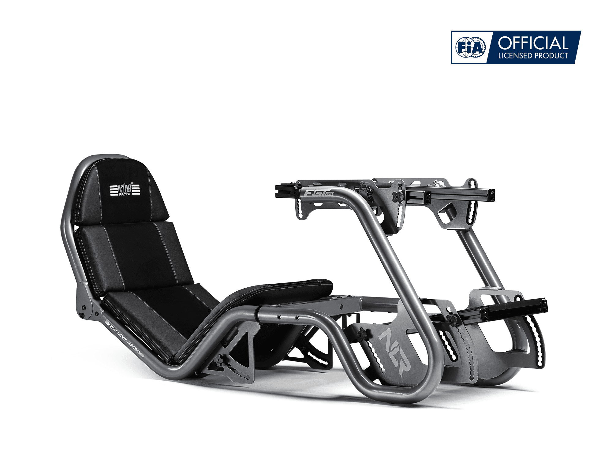 Next Level Racing F-GT Pro Formula and GT Racing Cockpit Grey Edition - Cockpit