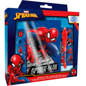 Diario Boligrafo magico Spiderman Marvel