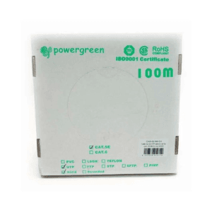 BOBINA DE CABLE PEPEGREEN CAT5e 100M RIGIDO EXTER
