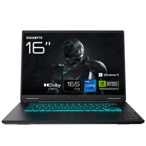 GIGABYTE GAMING A16 CWH Portátil Gaming - 16,0“, 165Hz WUXGA, Intel Core i7-13620H, NVIDIA RTX 5070, 32GB DDR5 5200MHz, 1TB Gen
