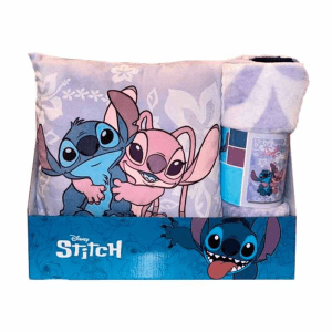 Set manta polar cojin Angel #38 Stitch Disney