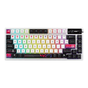 ASUS ROG Azoth X teclado Juego USB + RF Wireless + Bluetooth Negro, Blanco