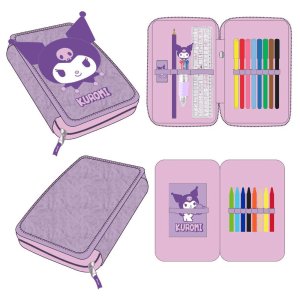 Plumier Kuromi Hello Kitty doble