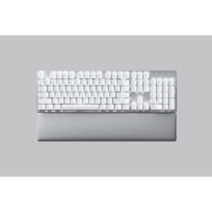Razer Pro Type Ultra teclado Oficina USB + RF Wireless + Bluetooth QWERTY Inglés de EE. UU. Plata, Blanco