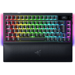 Razer BlackWidow V4 Pro teclado Juego USB + RF Wireless + Bluetooth QWERTY Internacional de EE.UU. Negro