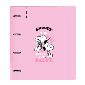 Carpeta A4 anillas Snoopy con recambio