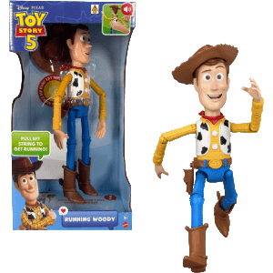 Figura Deluxe con voces Toy Story 5 Woody Corredor de 30 cm