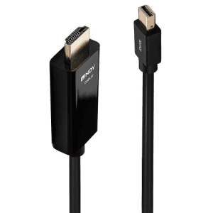 Lindy 36928 adaptador de cable de vídeo 3 m Mini DisplayPort HDMI tipo A (Estándar) Negro