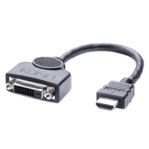 Lindy 41227 adaptador de cable de vídeo 0,2 m DVI-D HDMI Negro