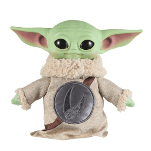 Star Wars Grogu con diseño de rondel, cabeza de vinilo y cuerpo de peluche blandito de The Mandalorian & Grogu de