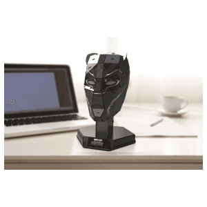 4D Build , kit de maqueta de rompecabezas en 3D de Pantera Negra de Marvel con soporte, 82 piezas | Decoración de escritorio de 