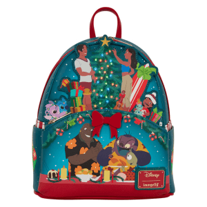 Mochila Lilo Stitch Holiday Stitch Disney Loungefly 26cm