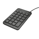 Trust 22221 Numérico USB Portátil/PC Negro - Teclado