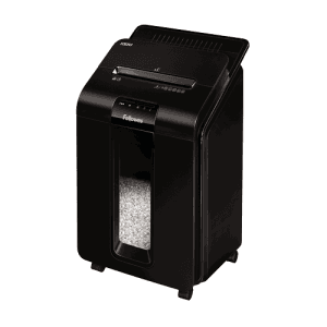 Fellowes AutoMax 100M triturador de papel Corte en partículas 22 cm Negro