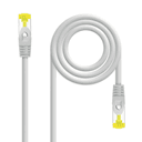 Nanocable Cable de red latiguillo RJ45 LSZH Cat.6A SFTP AWG26, Gris, 1.0 m