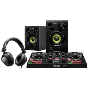 Hercules DJLearning Kit Mesa Mezclas + Altavoces + Auriculares - Pack