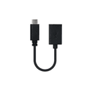 Nanocable USB 2.0, 0.15m cable USB 0,15 m USB C USB A 0,48 Gbit/s Negro