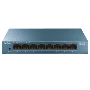 TP-Link LS108G No administrado Gigabit Ethernet (10/100/1000) Azul - Hub Switch