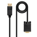 Nanocable Cable Displayport a VGA, DP/M - VGA/M 2m Negro - Adaptador
