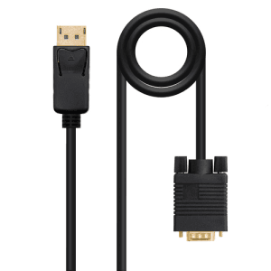Nanocable Cable Displayport a VGA, DP/M - VGA/M 2m Negro - Adaptador