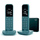 Gigaset CL390 Duo Teléfono DECT/analógico Gris Identificador de llamadas