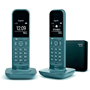 Gigaset CL390 Duo Teléfono DECT/analógico Gris Identificador de llamadas