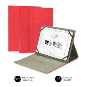 Subblim Tablet Clever Stand Tablet Case 10,1" Rojo - Funda