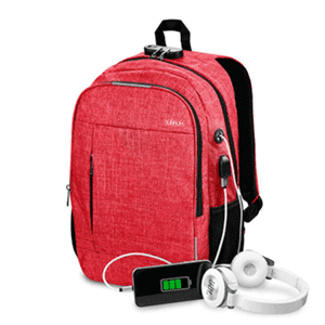 SUBBLIM Urban Lock Backpack 16" Rojo - Mochila