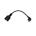 Nanocable USB 2.0 OTG Acodado MICRO B/M-A/H Negro 15cm - Cable