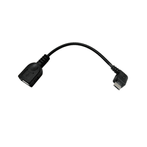Nanocable USB 2.0 OTG Acodado MICRO B/M-A/H Negro 15cm - Cable