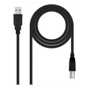 Nanocable 10.01.0102-BK cable USB USB 2.0 1 m USB A USB B Negro