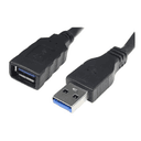 CABLE USB(A) 3.0 A USB(A) 3.0 NANOCABLE 1M NEGRO