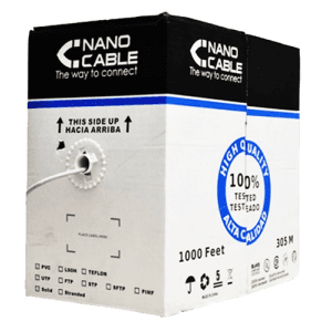 Nanocable CABLE RED RJ45 CAT.5E UTP FLEXIBLE AWG24, 305 M