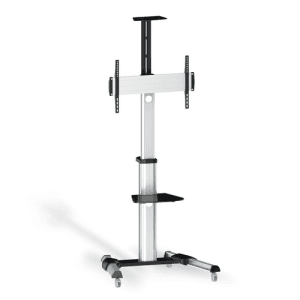 TooQ FS1870M-B signage display mount 94 cm (37") Negro, Plata