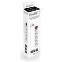 Ewent EW3916 base múltiple 1,5 m 5 salidas AC Interior Blanco