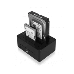 Ewent EW7014 Negro estacion Base para HDD/ssd - Estaciones Base para HDD/ssd (Unidad de Disco Duro, SSD, Serial ATA III, 2.5,3.5
