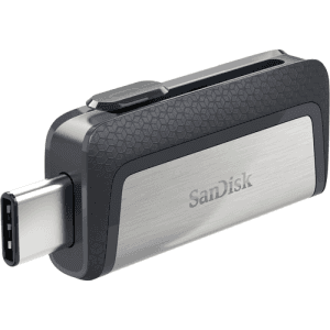 Sandisk Ultra Dual Drive USB Type-C unidad flash USB 128GB USB Type-A / USB Type-C 3.2 Gen 1 (3.1 Gen 1) Negro, Plata