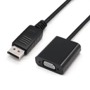 Nanocable Conversor DisplayPort a sVGA, DisplayPort/M-sVGA/H, Negro, 15 cm - Adaptador