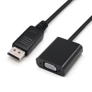 Nanocable Conversor DisplayPort a sVGA, DisplayPort/M-sVGA/H, Negro, 15 cm - Adaptador