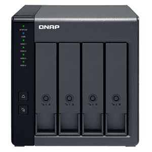 QNAP TR-004 unidad de disco multiple Negro