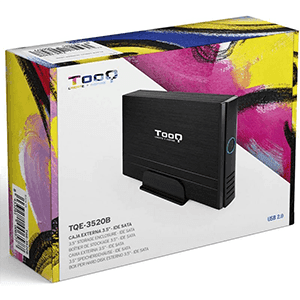 TooQ Caja HDD 3,5" IDE/SATA A USB 2.0 Negro - Adaptador