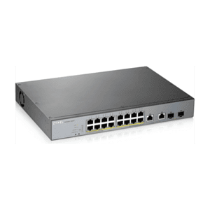 Zyxel GS1350-18HP-EU0101F switch Gestionado L2 Gigabit Ethernet (10/100/1000) Energía sobre Ethernet (PoE) Gris