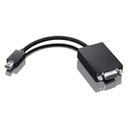 Lenovo 0A36536 adaptador de cable de vídeo VGA (D-Sub) Mini DisplayPort Negro