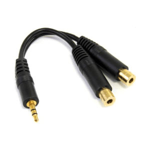 StarTech.com Audio Splitter Mini-Jack 3,5mm Estéreo Macho a 2x Hembra 15cm Negro - Cable