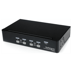 StarTech.com Conmutador Switch Profesional KVM 4 Puertos Vídeo VGA - USB - Hasta 1920x1440