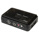 StarTech.com Juego de Conmutador KVM de 2 puertos con todo incluido - USB - Audio y Vídeo VGA