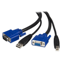 StarTech.com Cable de 3m KVM USB Universal 2 en 1
